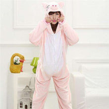 Load image into Gallery viewer, Skull Kigurumi Onesie Adult Women Scary Skeleton Pajamas Flannel Warm Loose Soft Sleepwear Onepiece Winter Jumpsuit Cosplay - Ole Misc.