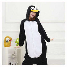 Load image into Gallery viewer, Skull Kigurumi Onesie Adult Women Scary Skeleton Pajamas Flannel Warm Loose Soft Sleepwear Onepiece Winter Jumpsuit Cosplay - Ole Misc.