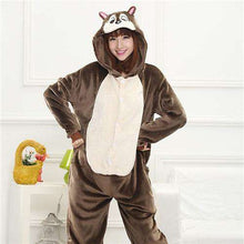 Load image into Gallery viewer, Skull Kigurumi Onesie Adult Women Scary Skeleton Pajamas Flannel Warm Loose Soft Sleepwear Onepiece Winter Jumpsuit Cosplay - Ole Misc.