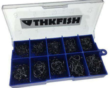 Load image into Gallery viewer, 500 Pcs #3-#12 Silver Black Gold Freshwater Fishing Hooks Carp Fishhooks Barbed Hooks Kit Jigging Bait Carp Fishing Hook - Ole Misc.