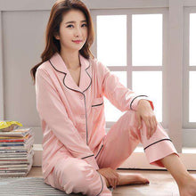 Load image into Gallery viewer, 2018 Black Silk Men Pajama Sets Sleep Solid Satin Sleepwear Men Summer Suit Full Sleeve Silk Pyjama Men Pyjamas Male XL XXL XXXL - Ole Misc.