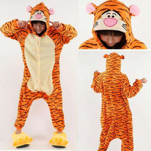 Load image into Gallery viewer, Cartoon Women Adult Couple Animal Sleep Carnival Fantasy Pajama Onesie Cute Raccoon Funny kigurumi Party  Suit Fleece Games - Ole Misc.