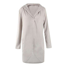 Load image into Gallery viewer, Autumn and winter long-sleeved hooded fashion loose woolen coat pocket Plus Size Long Coats Fashion Women's  Coats - Ole Misc.