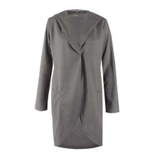 Load image into Gallery viewer, Autumn and winter long-sleeved hooded fashion loose woolen coat pocket Plus Size Long Coats Fashion Women's  Coats - Ole Misc.