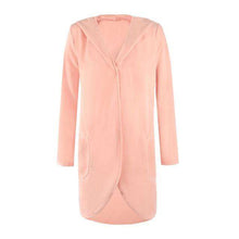Load image into Gallery viewer, Autumn and winter long-sleeved hooded fashion loose woolen coat pocket Plus Size Long Coats Fashion Women's  Coats - Ole Misc.