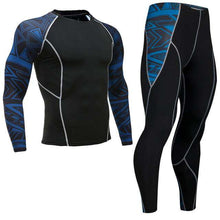 Load image into Gallery viewer, Fashion clothing warm men's underwear set men's compression fleece sweat quick-drying thermal underwear men's long-sleeved spot - Ole Misc.