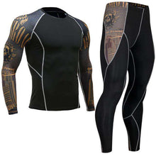 Load image into Gallery viewer, Fashion clothing warm men's underwear set men's compression fleece sweat quick-drying thermal underwear men's long-sleeved spot - Ole Misc.