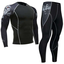Load image into Gallery viewer, Fashion clothing warm men's underwear set men's compression fleece sweat quick-drying thermal underwear men's long-sleeved spot - Ole Misc.