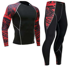 Load image into Gallery viewer, Fashion clothing warm men's underwear set men's compression fleece sweat quick-drying thermal underwear men's long-sleeved spot - Ole Misc.