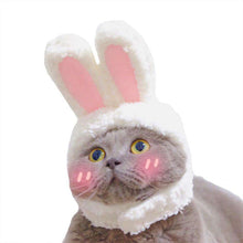Load image into Gallery viewer, Funny Pet Dog Cat Cap Costume Warm Rabbit Hat New Year Party Christmas Cosplay Accessories Photo Props Headwear - Ole Misc.