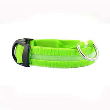 Load image into Gallery viewer, Dog Collar Nylon LED Glowing Pet Dog Collar Luminous Adjustable Collar Perro for Small Dog Cat Puppy LED Light Night Safety XS - Ole Misc.