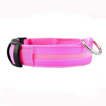 Load image into Gallery viewer, Dog Collar Nylon LED Glowing Pet Dog Collar Luminous Adjustable Collar Perro for Small Dog Cat Puppy LED Light Night Safety XS - Ole Misc.