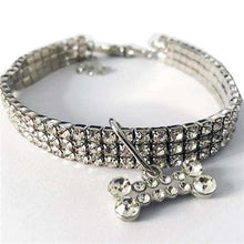 Load image into Gallery viewer, Exquisite Bling Crystal Dog Collar Diamond Puppy Pet Shiny Full Rhinestone Necklace Collar Collars for Pet Little Dogs Supplies - Ole Misc.