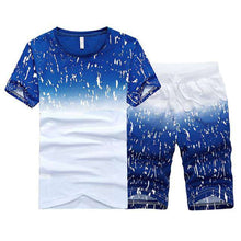Load image into Gallery viewer, Tracksuit Male 2018 Men Clothing Set Fitness Tracksuit Summer Casual Men Shorts + T shirt Men's Suit 2 Pieces Sets Plus Size 4XL - Ole Misc.