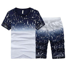 Load image into Gallery viewer, Tracksuit Male 2018 Men Clothing Set Fitness Tracksuit Summer Casual Men Shorts + T shirt Men's Suit 2 Pieces Sets Plus Size 4XL - Ole Misc.