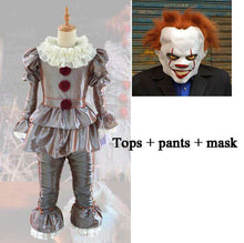 Load image into Gallery viewer, Clown cosplay Stephen King's It Pennywise Cosplay Costume Adult men women Fancy Halloween horror costume Batman Men adult mask - Ole Misc.