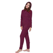 Load image into Gallery viewer, Winter Warm Pyjamas Women Onesies Fluffy Fleece Jumpsuits Sleepwear Overall Plus Size Hood Sets Pajamas Onesie For Women Adult - Ole Misc.