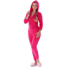 Load image into Gallery viewer, Winter Warm Pyjamas Women Onesies Fluffy Fleece Jumpsuits Sleepwear Overall Plus Size Hood Sets Pajamas Onesie For Women Adult - Ole Misc.