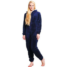 Load image into Gallery viewer, Winter Warm Pyjamas Women Onesies Fluffy Fleece Jumpsuits Sleepwear Overall Plus Size Hood Sets Pajamas Onesie For Women Adult - Ole Misc.