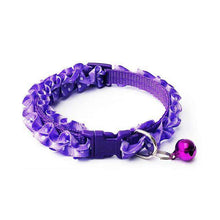 Load image into Gallery viewer, Sale 1PC  Dog Cat Lace Collar Buckle Collar Lovely  For Pet Accessories Adjustable With Bell Pet Supplies - Ole Misc.
