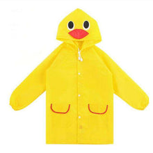 Load image into Gallery viewer, 1pcs Cartoon Animal Children's Waterproof Rain Coat Polyester Clothes Children Baby Boys Girls Jacket Coat Rainwear Rainsuit - Ole Misc.
