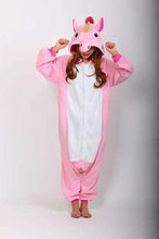 Load image into Gallery viewer, Adult Unicorn Pikachu Kigurumi Onesies Flannel Pajamas Family Party Halloween Animal Stitch Bear Panda Bat Homewear Pijamas - Ole Misc.