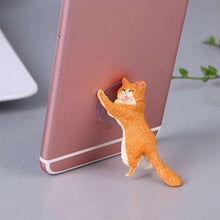 Load image into Gallery viewer, Phone Holder Cute Cat Tablets Desk Sucker Support Resin Mobile Phone Stand holder - Ole Misc.