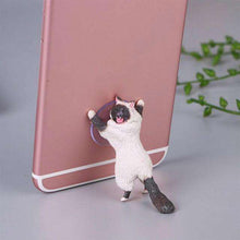 Load image into Gallery viewer, Phone Holder Cute Cat Tablets Desk Sucker Support Resin Mobile Phone Stand holder - Ole Misc.