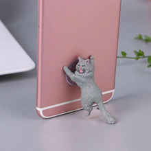 Load image into Gallery viewer, Phone Holder Cute Cat Tablets Desk Sucker Support Resin Mobile Phone Stand holder - Ole Misc.