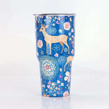 Load image into Gallery viewer, Christmas Tumbler 30 oz Stainless Steel Travel Mugs Santa Claus Vacuum Insulated Double Wall Cup with Lid - Ole Misc.