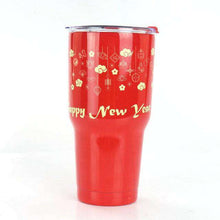 Load image into Gallery viewer, Christmas Tumbler 30 oz Stainless Steel Travel Mugs Santa Claus Vacuum Insulated Double Wall Cup with Lid - Ole Misc.