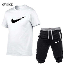 Load image into Gallery viewer, Summer New Tracksuit Men Shorts Casual Men's Sportswear Suit Shorts Brand Clothing Two Pieces Top Tee+Shorts Sweat Suits 2019 - Ole Misc.