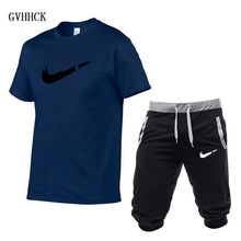 Load image into Gallery viewer, Summer New Tracksuit Men Shorts Casual Men's Sportswear Suit Shorts Brand Clothing Two Pieces Top Tee+Shorts Sweat Suits 2019 - Ole Misc.