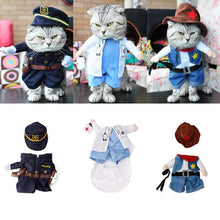 Load image into Gallery viewer, Funny Pet Costume Dog Cat Costume Clothes Dress Apparel Doctor Policeman Cowboy - Ole Misc.
