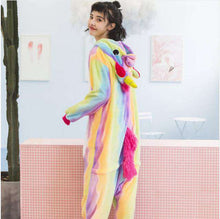 Load image into Gallery viewer, kigurumi onesies for adults sleepwear 2019 pijama de unicornio Unicorn Panda pyjamas Jumpsuit Pajamas For women warm Onesie - Ole Misc.