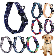 Load image into Gallery viewer, 19 Colors Adjustable Rainbow Nylon Strap Dog Collar For Small And Big Pet Dogs Collars SML - Ole Misc.