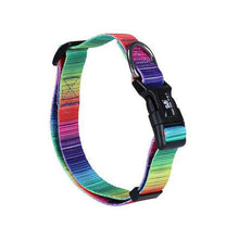 Load image into Gallery viewer, 19 Colors Adjustable Rainbow Nylon Strap Dog Collar For Small And Big Pet Dogs Collars SML - Ole Misc.