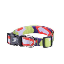 Load image into Gallery viewer, 19 Colors Adjustable Rainbow Nylon Strap Dog Collar For Small And Big Pet Dogs Collars SML - Ole Misc.