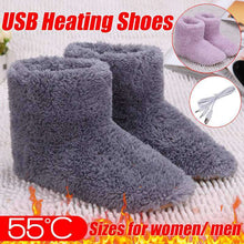 Load image into Gallery viewer, Winter Foot Warmer Shoes Soft Electric Heating Shoes USB Battery Rechargeable Snow  Boots Washable Electric Shoes Skiing Boot - Ole Misc.