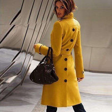 Load image into Gallery viewer, Slim Womens Coats 2019 Winter Single Breasted Wool Blend Coat and Jacket Sashes Ladies Coats - Ole Misc.