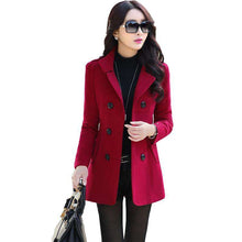 Load image into Gallery viewer, 2019 Winter Clothes Short Wool Coats Women Woolen jackets Fashion Double-breasted Cardigan Jacke Elegant 7 colors to choose from - Ole Misc.