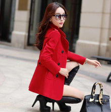 Load image into Gallery viewer, 2019 Winter Clothes Short Wool Coats Women Woolen jackets Fashion Double-breasted Cardigan Jacke Elegant 7 colors to choose from - Ole Misc.