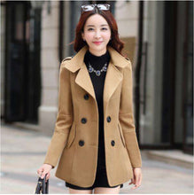 Load image into Gallery viewer, 2019 Winter Clothes Short Wool Coats Women Woolen jackets Fashion Double-breasted Cardigan Jacke Elegant 7 colors to choose from - Ole Misc.