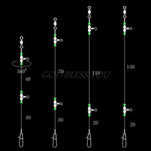 Load image into Gallery viewer, 1 Group Fishing Tackle Line Swivels Night Luminous Beads Pins Rolling Connector - Ole Misc.