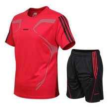 Load image into Gallery viewer, Men's Suits Quick Drying T-shirt+Shorts Fitness Sportswear Basketball Soccer Tracksuits Summer Tennis Jogger Gyms Clothing Set - Ole Misc.