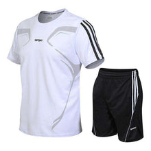 Load image into Gallery viewer, Men's Suits Quick Drying T-shirt+Shorts Fitness Sportswear Basketball Soccer Tracksuits Summer Tennis Jogger Gyms Clothing Set - Ole Misc.