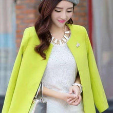 Load image into Gallery viewer, Fashion Round Neck Long Sleeve Women Coats S-XXL Solid Color Casaco Feminino Loose Cardigan 2019 Autumn Slim Thin Outerwear - Ole Misc.