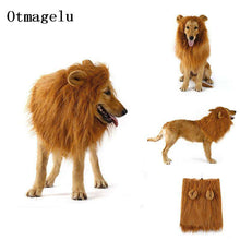 Load image into Gallery viewer, Cute Pet Dog Cat Cosplay Clothes Transfiguration Costume Lion Mane Warm Wig Large Dog Party Decoration With Ear Pet Accessories - Ole Misc.