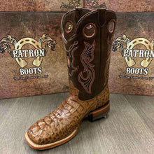 Load image into Gallery viewer, MEN'S RODEO COWBOY ALLIGATOR NECK BOOTS GENUINE LEATHER WESTERN SQUARE TOE - Ole Misc.