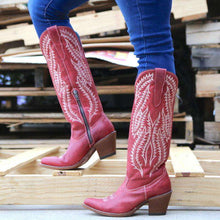 Load image into Gallery viewer, Women Ladies Cowgirl Cowboy Boots Ladies Knee High Block Heel Western Shoes Size - Ole Misc.